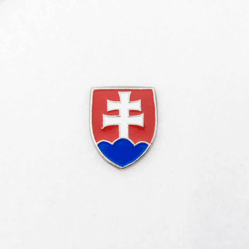 Odznak so slovenským znakom - malý 1,5 x 1,5cm Slovensko farebný
