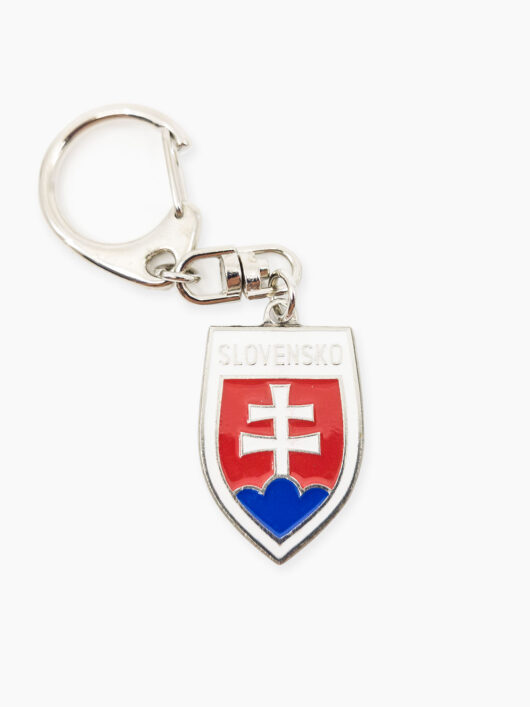 Kľúčenka so slovenským znakom 2,5 x 3,5cm Slovensko farebná