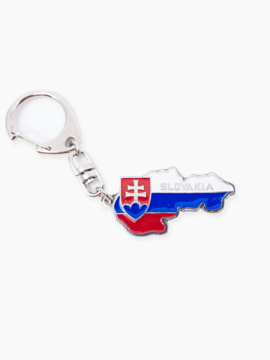 Kľúčenka Slovakia 5 x 2,5xcm Slovensko farebná