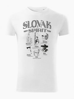 Pánske tričko Slovak spirit biele - Slovak Spirit