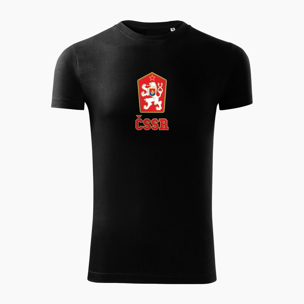 Pánske tričko ČSSR čierne - Slovak Spirit