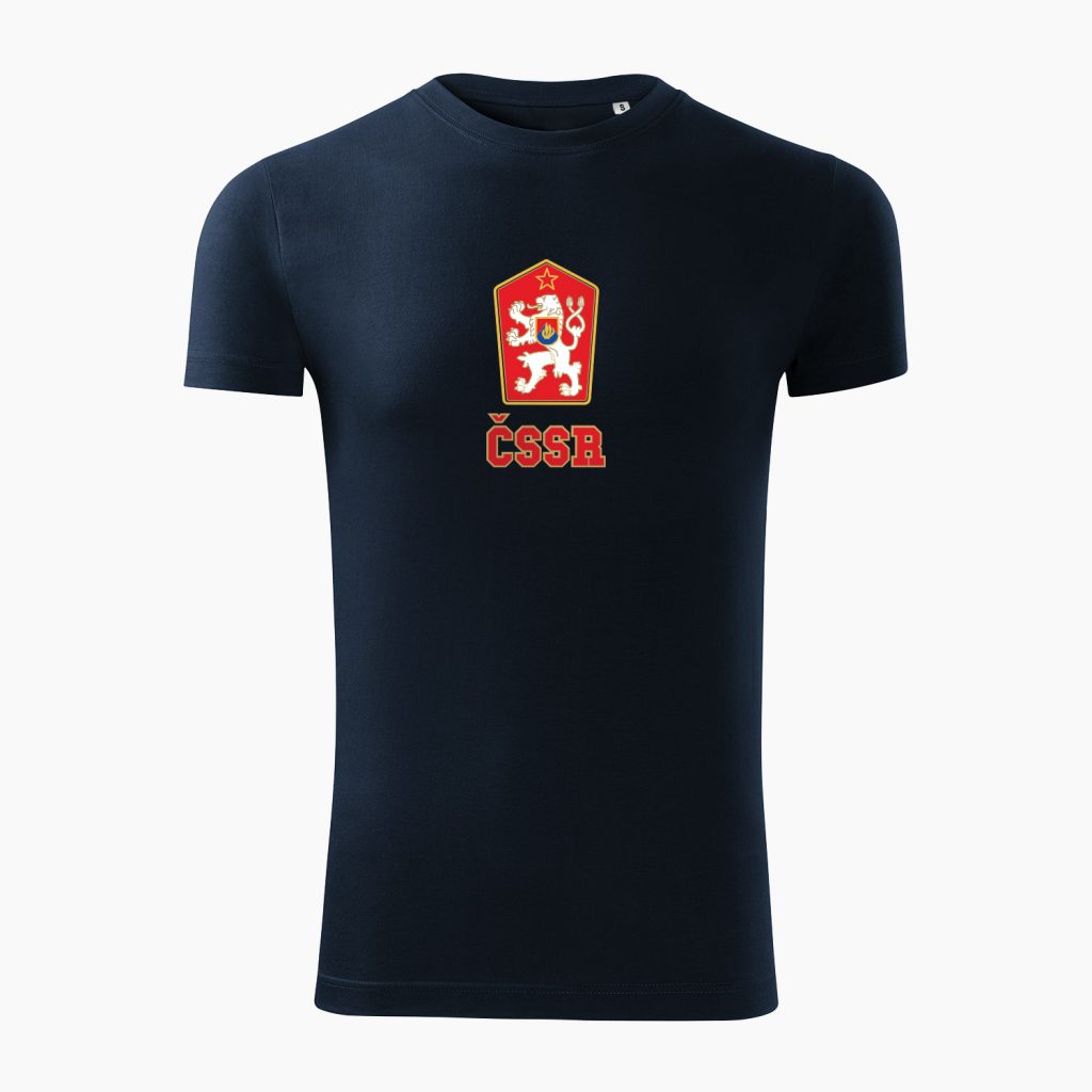 Pánske tričko ČSSR tmavo modré - Slovak Spirit