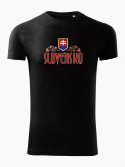 Pánske tričko Slovenská Lipa čierne - Slovak Spirit