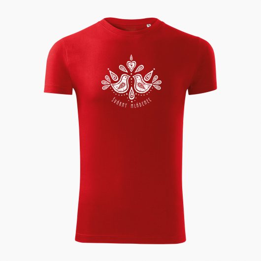 Pánske tričko Švárny mládenec červené - Slovak spirit