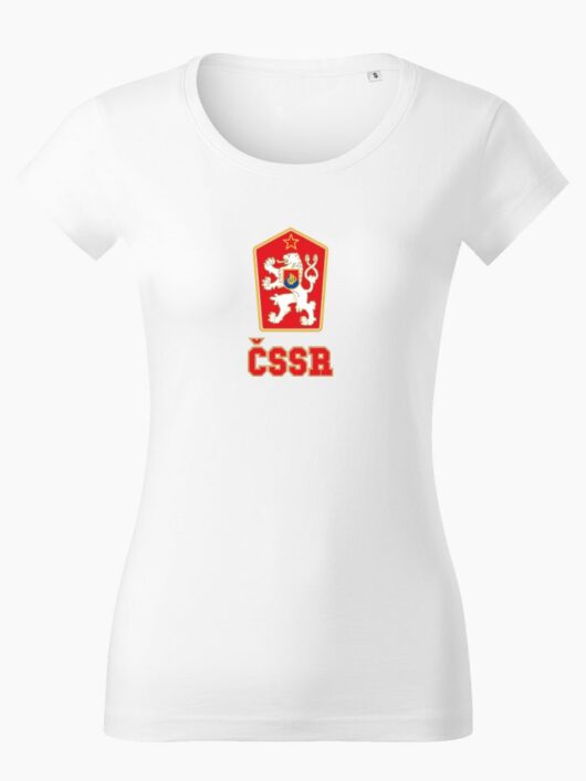 Dámske tričko ČSSR biele - Slovak Spirit