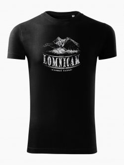 Pánske tričko Vysoké Tatry - Lomničák čierne - Také naše