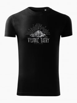 Pánske tričko Vysoké Tatry - Vysoká čierne - Také naše