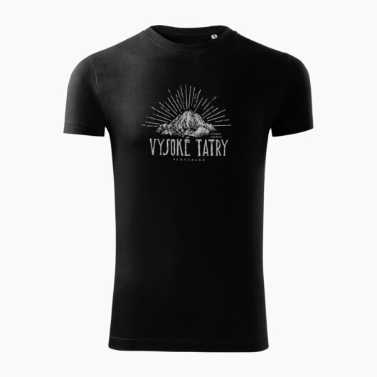 Pánske tričko Vysoké Tatry - Vysoká čierne - Také naše