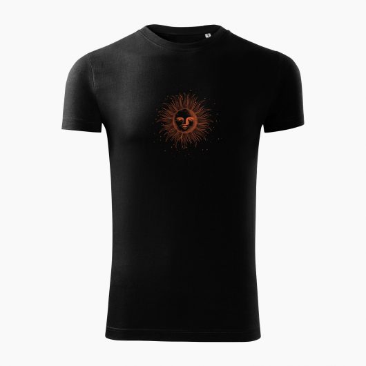 Pánske tričko Kreslené slnko čierne - Také naše